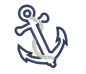 Stickdatei - Anker Satinappli